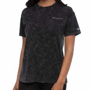 Champion Women's Short Sleeve Cloudwash Tee - Black*
